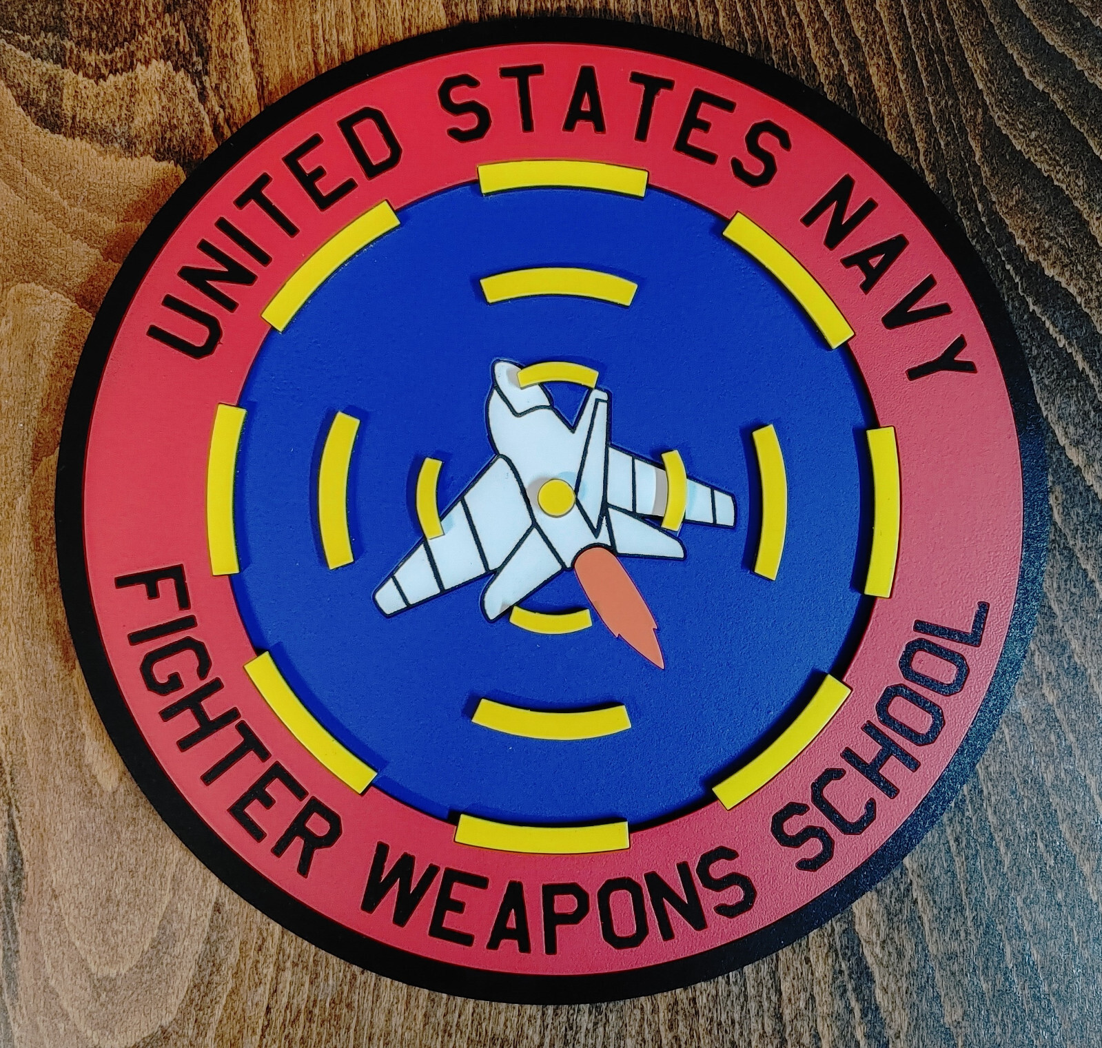 10" US Navy Fighter Weapons School "TOPGUN" Emblem Plaque eBay