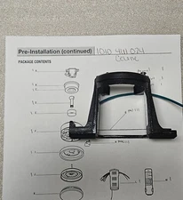 PARTS ONLY Celene II 62 In. LED Matte Black Ceiling Fan Replacement Parts