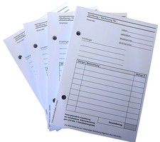2x RECHNUNGSBLOCK Kleinunternehmer RECHNUNG A6,SD, 2x50 BLATT gelocht (22419)