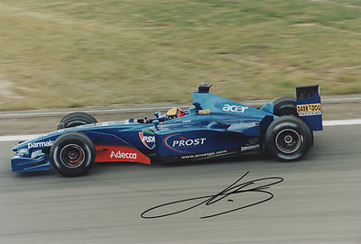 Luciano Burti ''Cheers'' autograph signed 20x30 cm picture