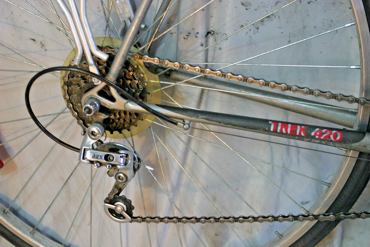 1986 Trek 420 Tourisme Vélo Route 58cm Grand Crantée Chromoly Acier US