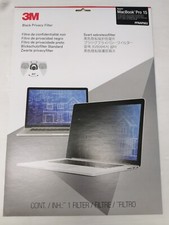 3M Black Privacy Filter For Apple MacBook Pro 15 PFNAP003 Lot of 5