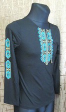 Traditional Ukrainian Vyshyvanka Embroidered Folk Style T-shirt Women's Girls