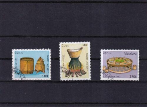 SA38l Laos 1997 Food Preparation used stamps
