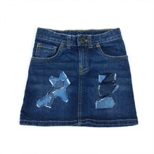 UpCycled Denim Patchwork Skirt L.L. Bean Girl's 4 MM