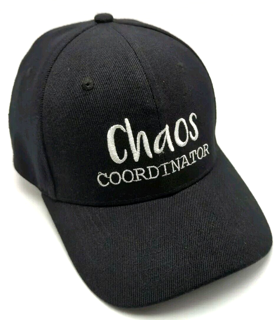 CHAOS COORDINATOR hat black adjustable snapback cap | eBay