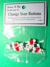 DRESS IT UP CHANGE YOUR BUTTONS BOY GIRL PLASTIC CRAFT EMBELLISHMENTS