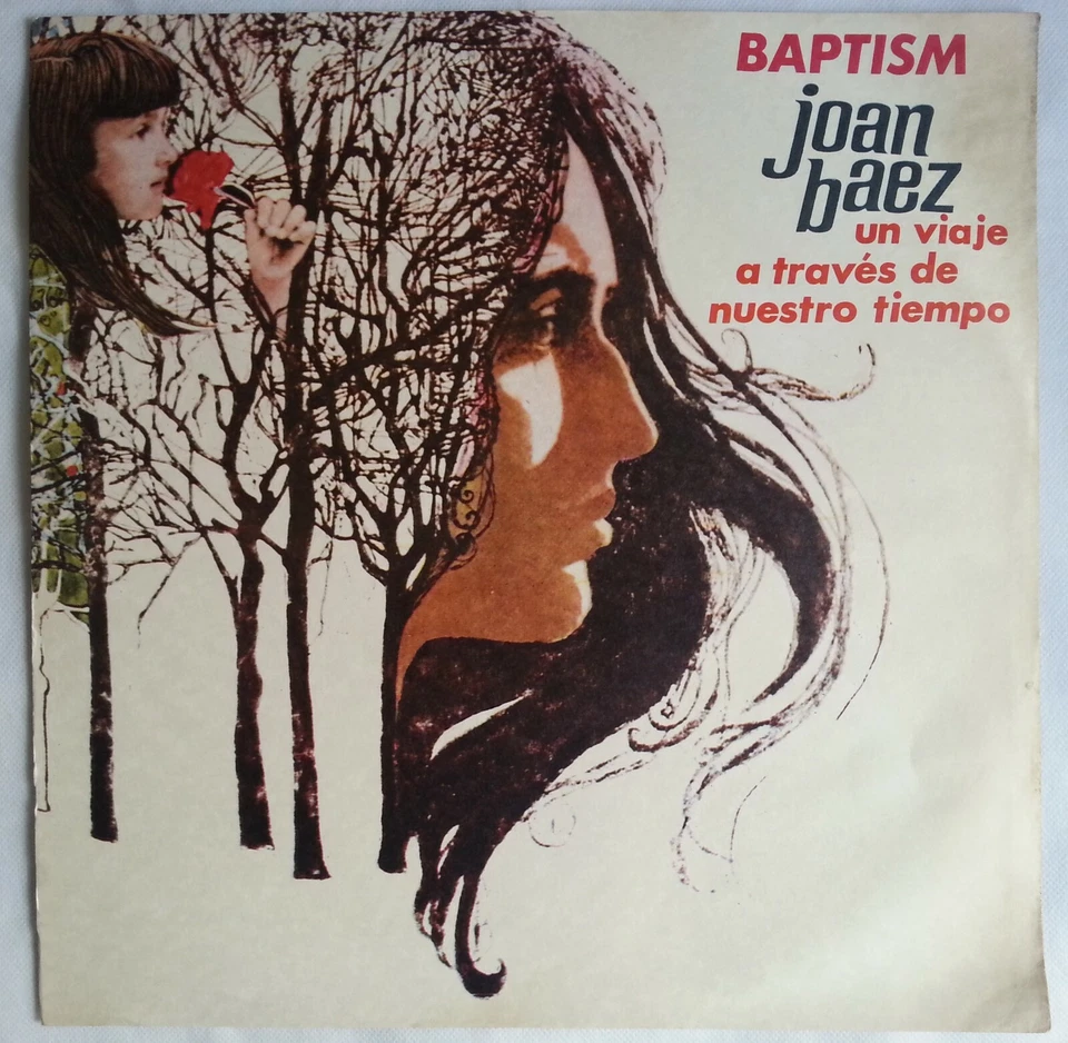JOAN BAEZ BAPTISM 1968 MONO UNIQ CVR & ERRORS!! EDITED TRCKLST!! CHILEAN PRESS!! - Image 2 of 4