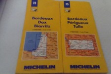 2 Michelin Bordeaux Ordnance Karten, Nr. 75 & 78