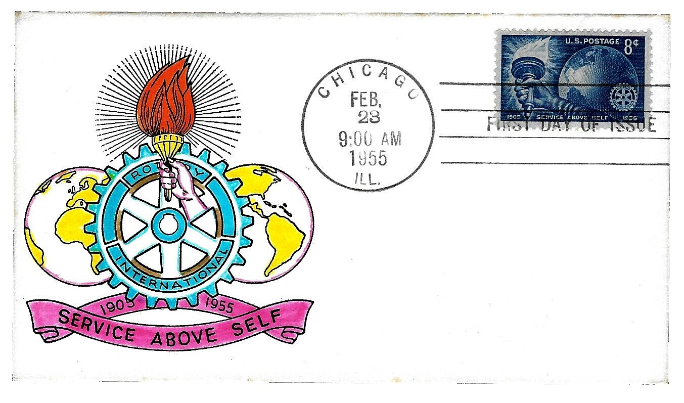 Estampillas de Estados Unidos usadas Rotary International