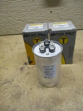 LOT OF 2 NEW TitanPro Round Run Capacitor 50+5 MFD 440/370 Volt TRCFD505