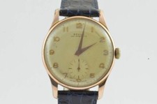 Revue Orologio da Uomo 34MM Acciaio Vintage Raro con Pelle Nastro Canapa 3 N040