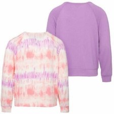 Lucky  Brand Girls' Youth Long  Sleeve Tees, 2-pack
