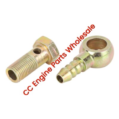 Double Hole Banjo Bolt M10x1.25 Metric Double Banjo Bolt Brake Fitting With Washers - Motorcycle & Car Replacement Part M10x1.25 Metric Thread Double Banjo Bolt Motorcycle Car - Foto 2