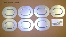 3DAY SALE! Floor Pan Drain Plugs set 7pc Galvanized Zinc Plated Oval Trunk Plug