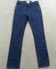 Current Elliott Jeans Womens 27 Blue Stove Pipe Straight Leg High Rise Zip New
