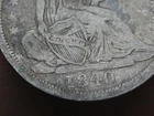 1840 Seated Liberty Half Dime- No Drapery, Fine Details