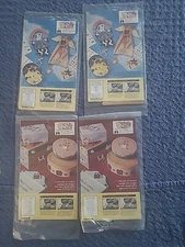 Vintage  Chartpak Rub-On True Expressions Transfers Lot Of 4 