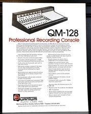 Quantum Audio Labs QM-128 Professional Recording Console Sales Brochure