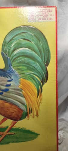 VINTAGE 1955 MILTON BRADLEY COMPANY 11 PIECE ROOSTER APTITUDE TEST PUZZLE 4507-4 - Picture 3 of 9