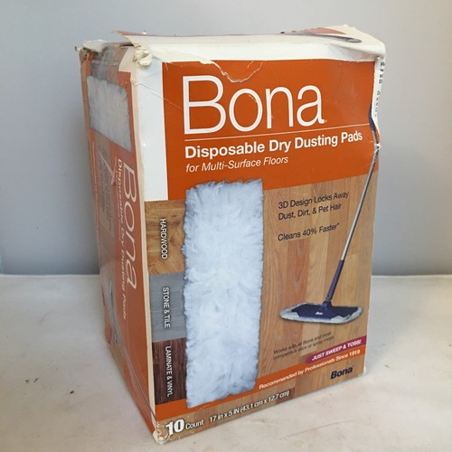 9 Bona Disposable Dry Dusting Pads Multi Surface Floors Hardwood Stone