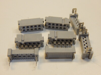 CA-10IDS2 SOCKET HEADER 10 POS RIBBON CABLE CONNECTOR - LOT OF 4 CONNECTORS