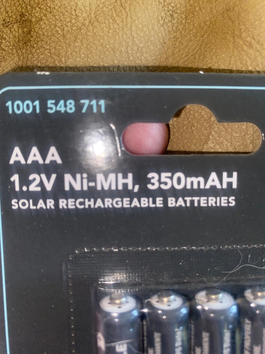 4 Pack of Hampton Bay 1001 548, 711 AAA 1.2V Ni-MH 350mAH, Solar