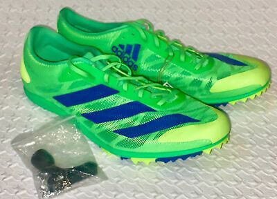 ADIDAS Adizero XCS Lime Green Ink Blue Cross Country Track Spikes Shoes  Mens 13 | eBay