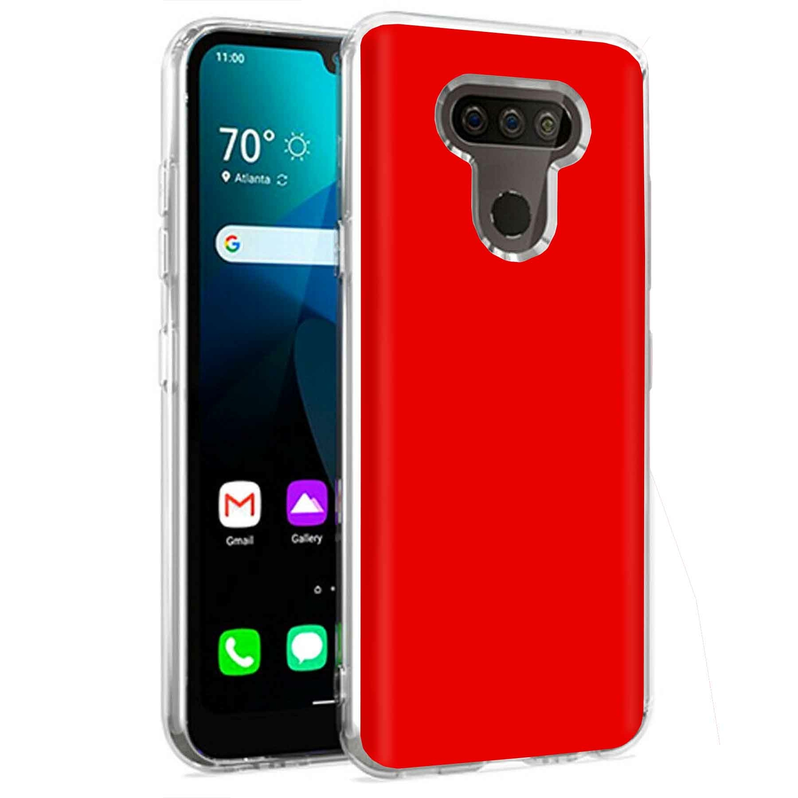 Phone Case for LG Harmony 4,Premier Pro Plus,K41, Red Print