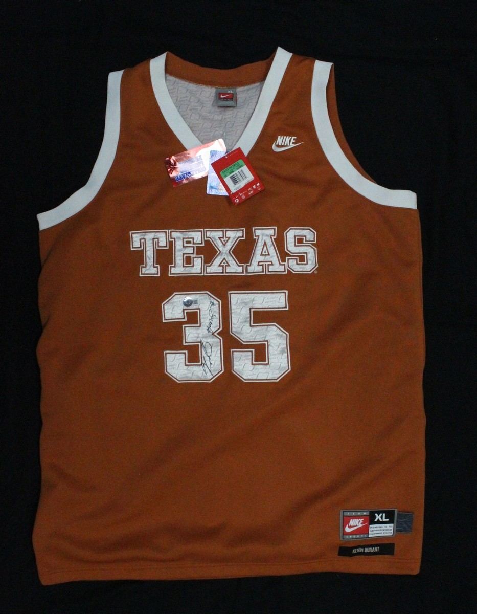 Kevin Durant Texas Longhorns Nike Legacy XL Autograph Jersey