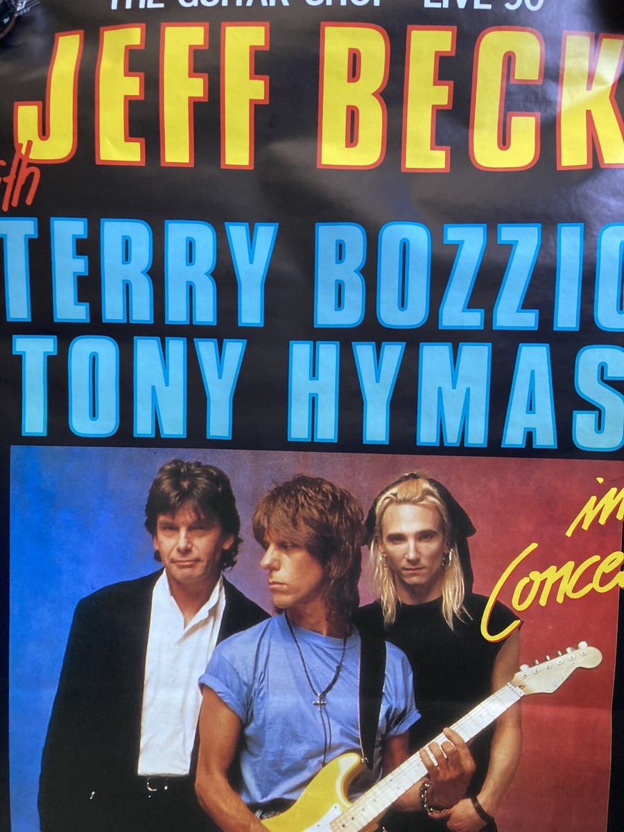 Beck ベック　シルクスクリーンポスター　バンド　90s 90年代　ツアー JEFF BECK 1990 CONCERT POSTER GERMANY TERRI BOZZIO TONY HYMAS G87