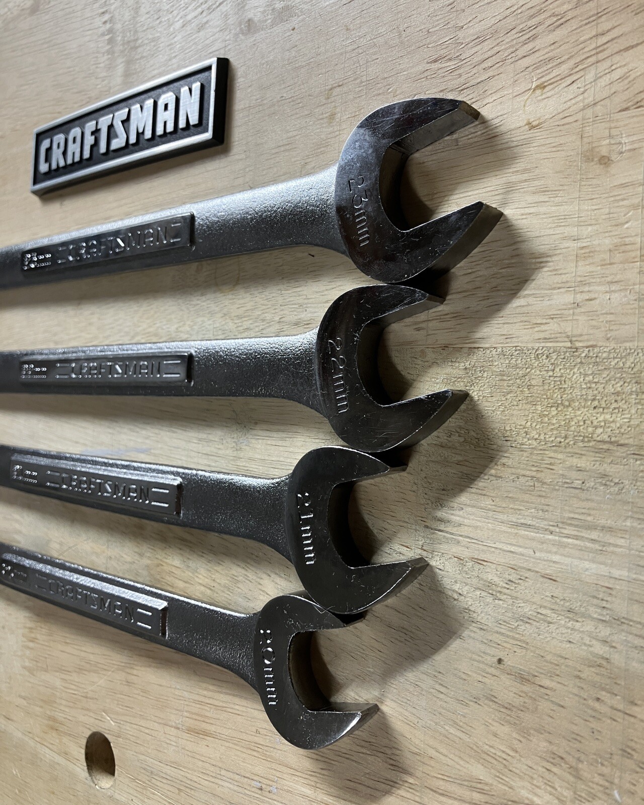 Vintage Craftsman Jumbo Metric Wrenches 4pc 2023mm USA With Original
