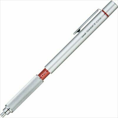 Uni M91010.26 Shift Pipe Lock Drafting 0.9mm Pencil Silver Body With Red Accent