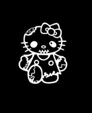 Hello Kitty Zombie Rag Doll Funny Die Cut Vinyl Car Decal Sticker