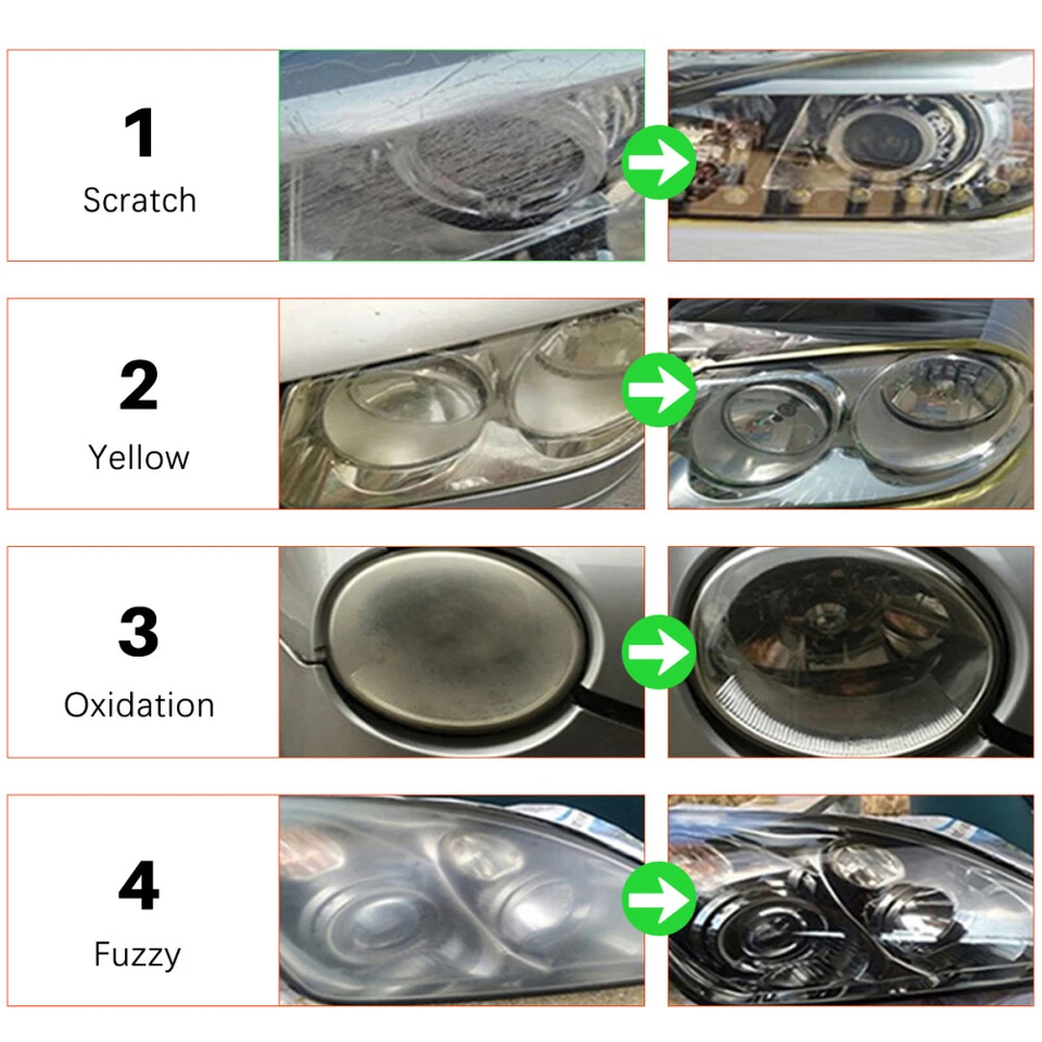 Scheinwerfer Reparatur Set Politur Frontscheinwerfer Polieren Aufbereitung Profi - Bild 3 von 4