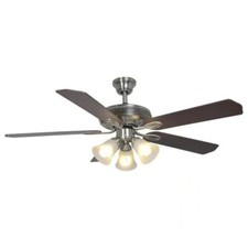 Hampton Bay Glendale 52in Ceiling Fan - Brushed Nickel   AG524-BN 