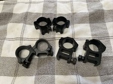 3 Sets Of Scope Mount Rings 1 Inch Tubes