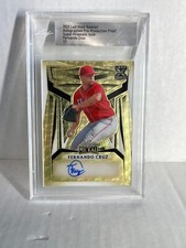 2023 Leaf Metal Fernando Cruz # 1/1 Gold Auto rookie rc BGS