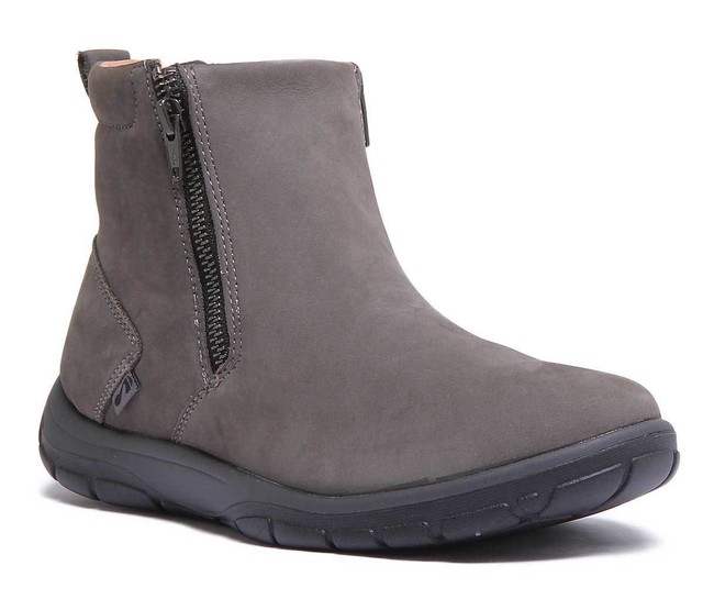 Strive Bamford Womens Orthotic Ankle Boots In Charcoal Grey Sizes UK 3