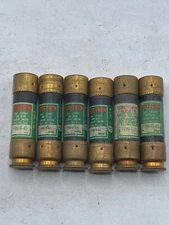 BUSSMAN FUSETRON, FRN-R 40, 40 AMP 250V, CLASS RK5 FUSE USED LOT OF 6 ⭐