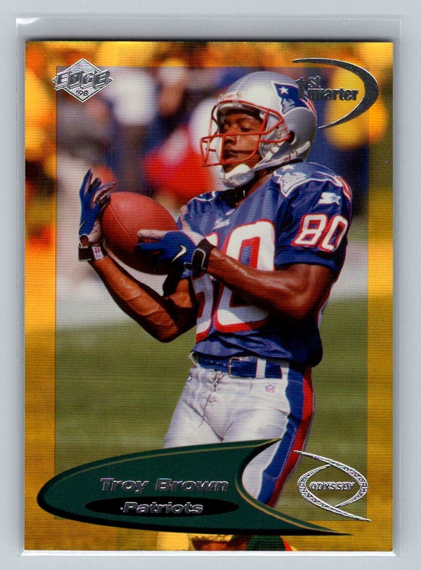 Troy Brown 1998 Collector's Edge Odyssey #88H Level 2 HoloGold /150 Patriots