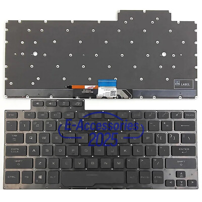 New For ASUS ROG Zephyrus US Keyboard Backlit G14 GA401 GA401U Silver
