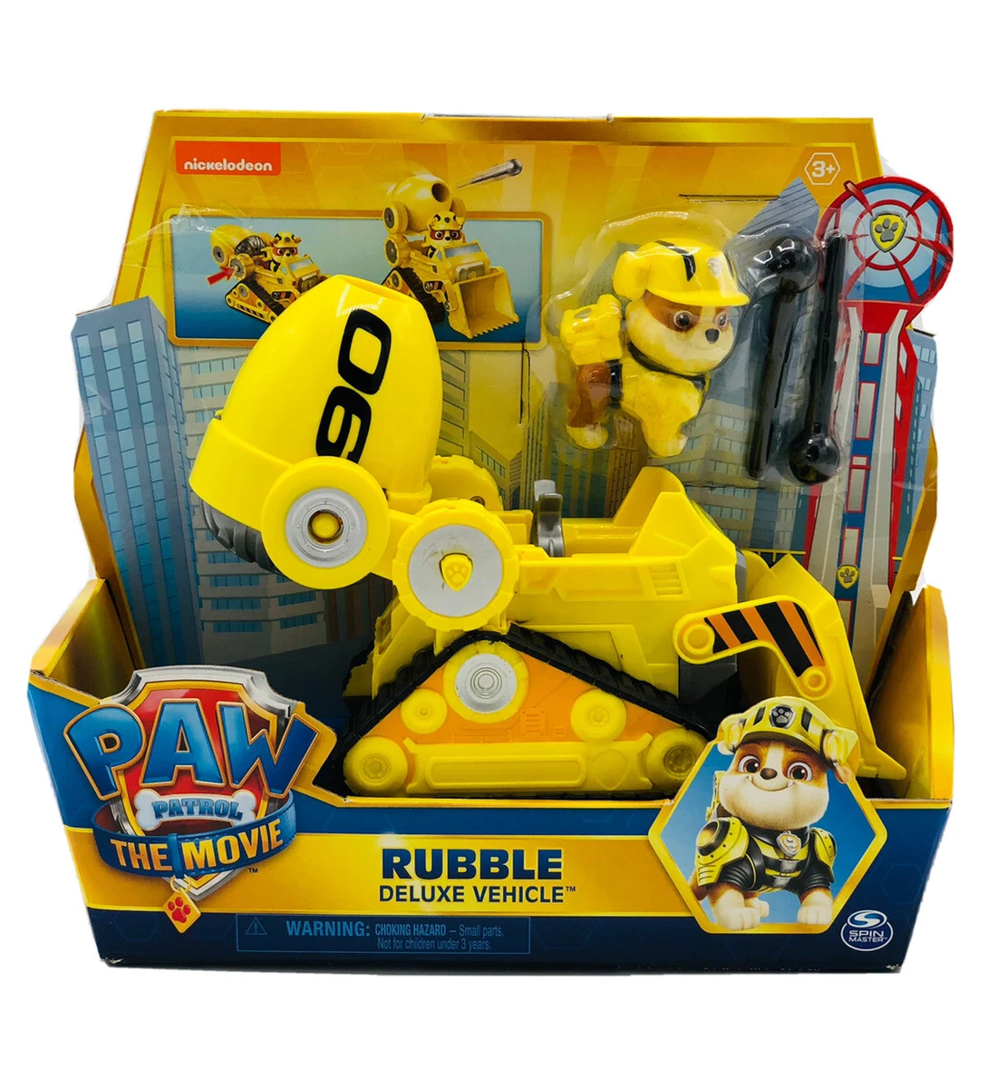 Patrulla Canina - Rubble - Pack vehículo Deluxe y figura, Patrulla Canina.  Cat 54