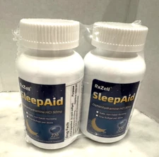 2x RxZELL Sleep Aid Diphenhydramine HCl 50mg 220 Softgels Fall Asleep Faster '27