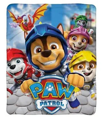 Paw Patrol Plush Throw Blanket, 60x80 in. - Machine Washable, Great for Kids