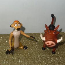 Timon  Pumba Collectible Figures- 1994 Burger King Toy 3" Vintage Lion King
