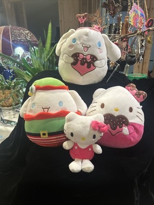 Hello Kitty Cinnamoroll Squishmallows + Different Holidays Different Years  Lot4
