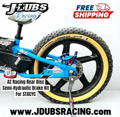 AZ Racing Semi-Hydraulic Rear Brake Kit For STACYC 12/16e drive - BLACK
