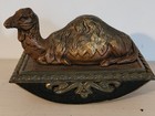 Antique Judd Mfg Co Cast Iron Camel Letter Holder & Shriners Camel Ink Blotter  — photo 3