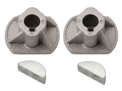 2x Messernabe + 2x Passfeder passend für RL 102 H [2T1740413/VAR] Rasentraktor